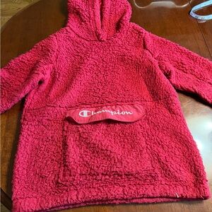 Champion Red Fleece Hoodie women